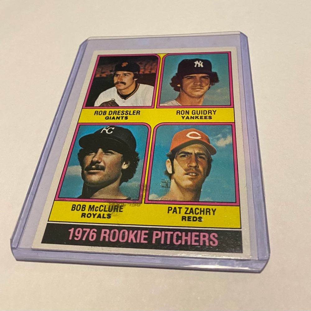 Ron Guidry 1976 Rookie Pitchers Topps Baseball Card